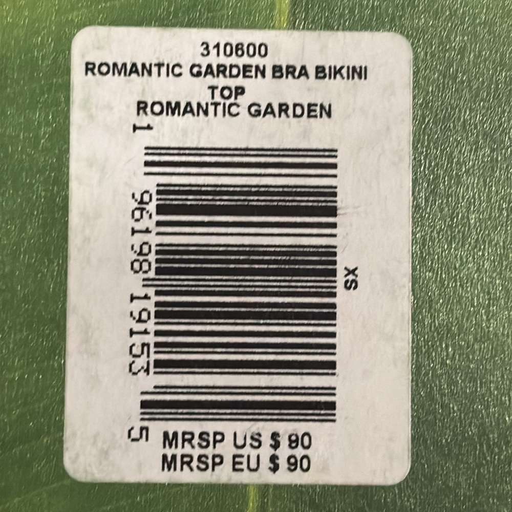 NWT FARM Rio Romantic Garden Bikini Top XS - Picture 9 of 9
